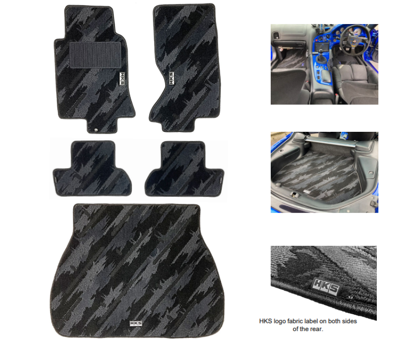 HKS 53001-AZ011 - FLOOR MATS FD3S FULL SET OCT LHD