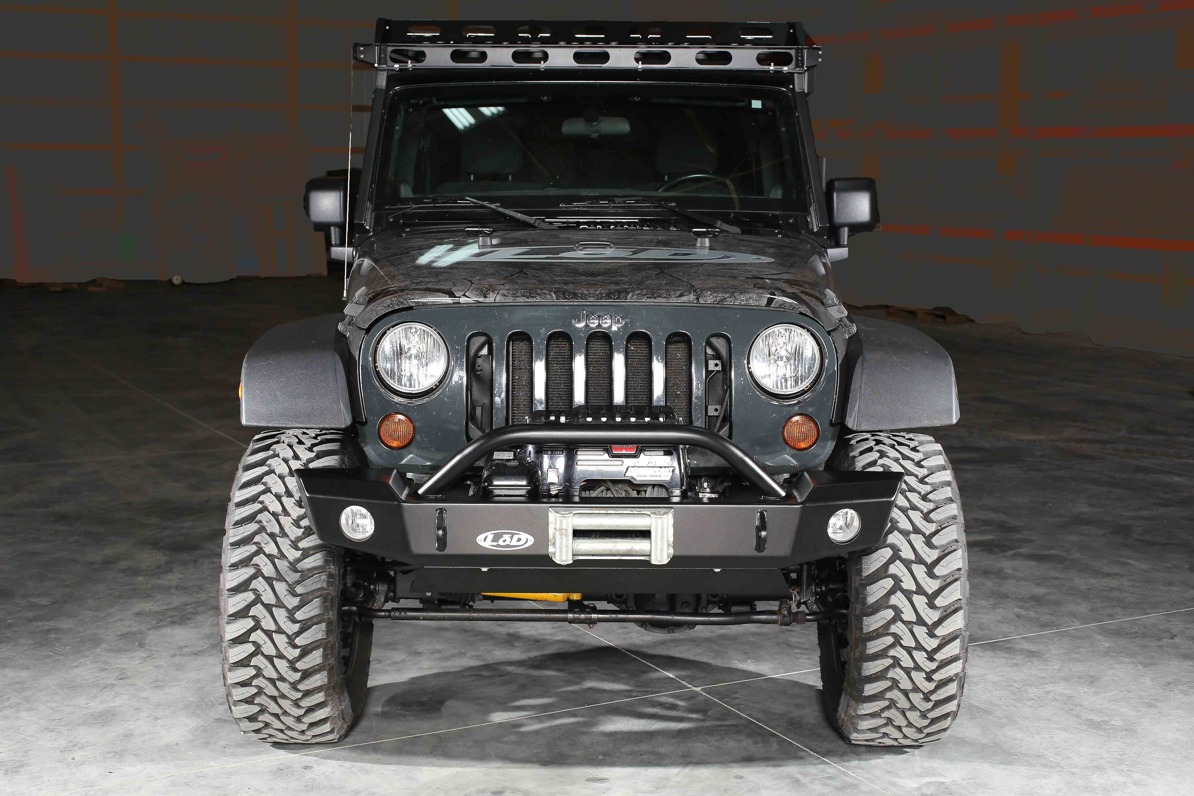 LoD Offroad JFB0743 - JK Signature Series Mid Width Front Bumper w/ Bull Bar LoD Offroad JFB0743 - JK Signature Series Mid Width Front Bumper w/ Bull Bar