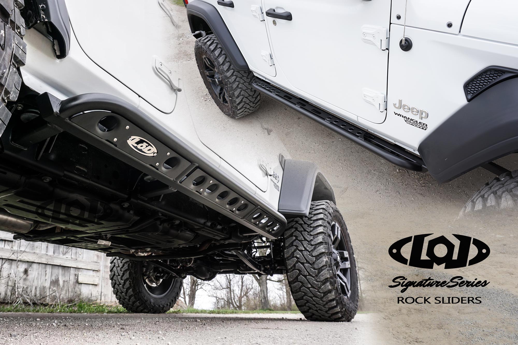 LoD Offroad JRS1841 - JL Signature Series Frame Mounted 4 Door Rocksliders LoD Offroad JRS1841 - JL Signature Series Frame Mounted 4 Door Rocksliders