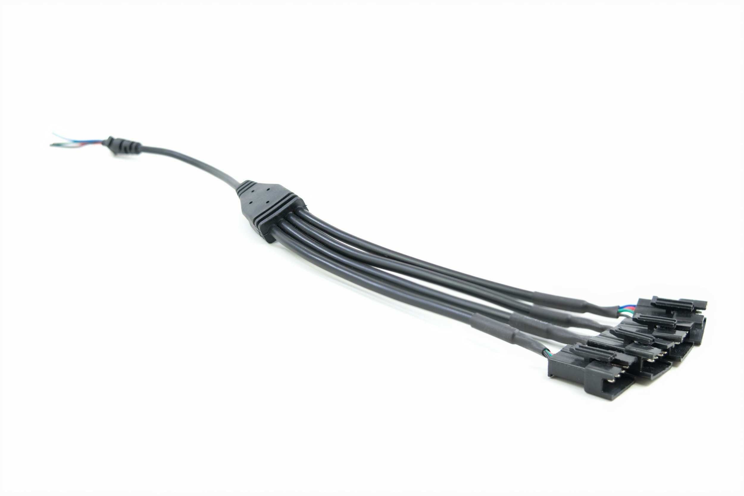 Morimoto H697 - Splitter: Bare 4 Wire to 4x JST 4P Male