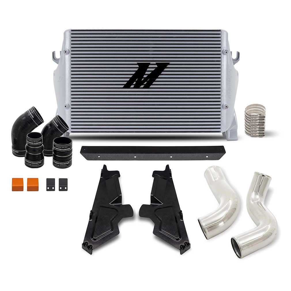 Mishimoto MMINT-RAM-19KSLP - 2019+ Dodge Ram 6.7L Cummins Intercooler Kit / SL Cooler - P Pipes