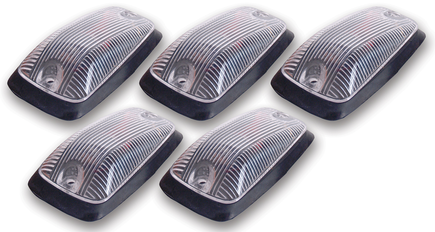 Pacer Performance 20-220C - Clear Hi-5 Cab Roof Light Kit, 88-02 GM Style