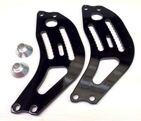 PPM Racing Components PPM4000B - Bracket Panhard Frame Longhorn .50in Alum Pair