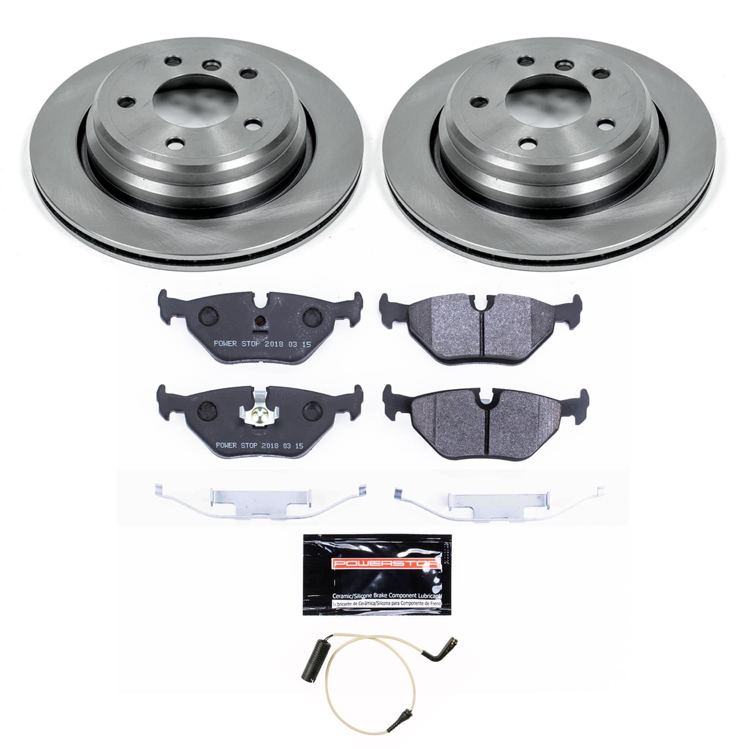 PowerStop TDSK3125 - Power Stop 01-03 BMW 525i Rear Track Day Spec Brake Kit