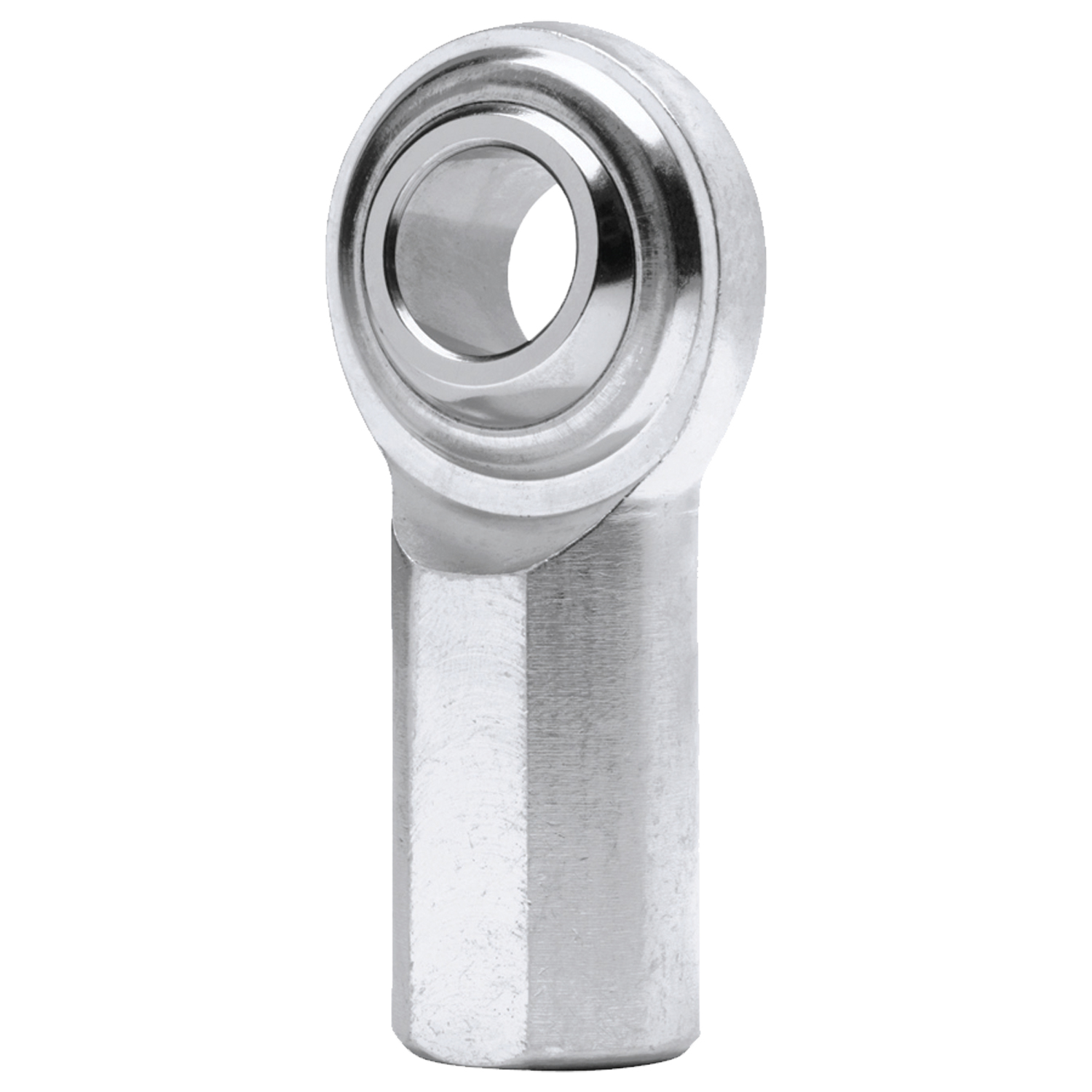 QA1 MGFL10T - G Series 2-Pc Rod End - Female/Left Hand - 10mm Bore x M10x1.5 - Stainless Steel w/PTFE