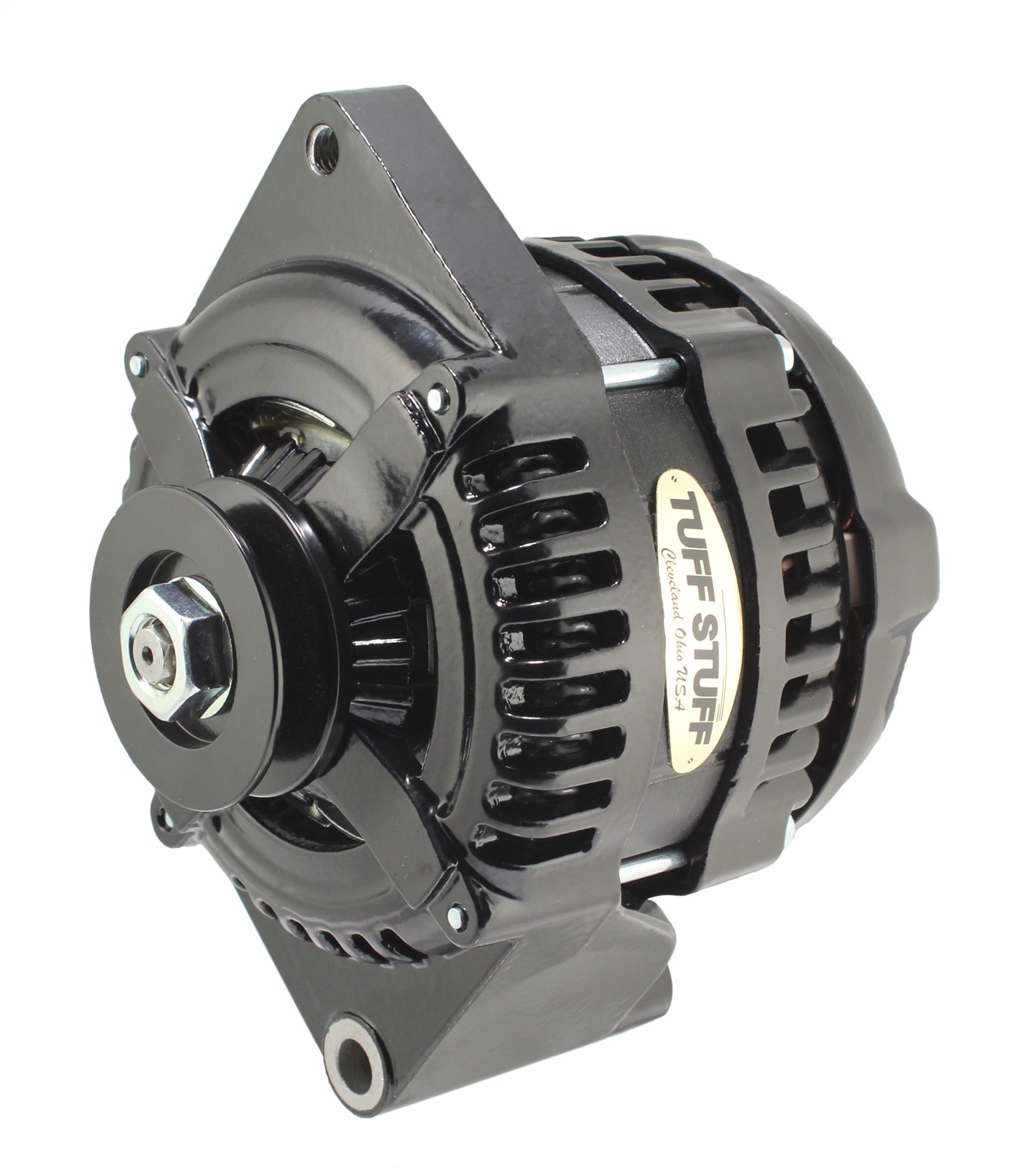 Tuff Stuff Performance Accessories 8441B1G1W - 225 MAX AMP Alternator 1 Groove 1 Wire Black