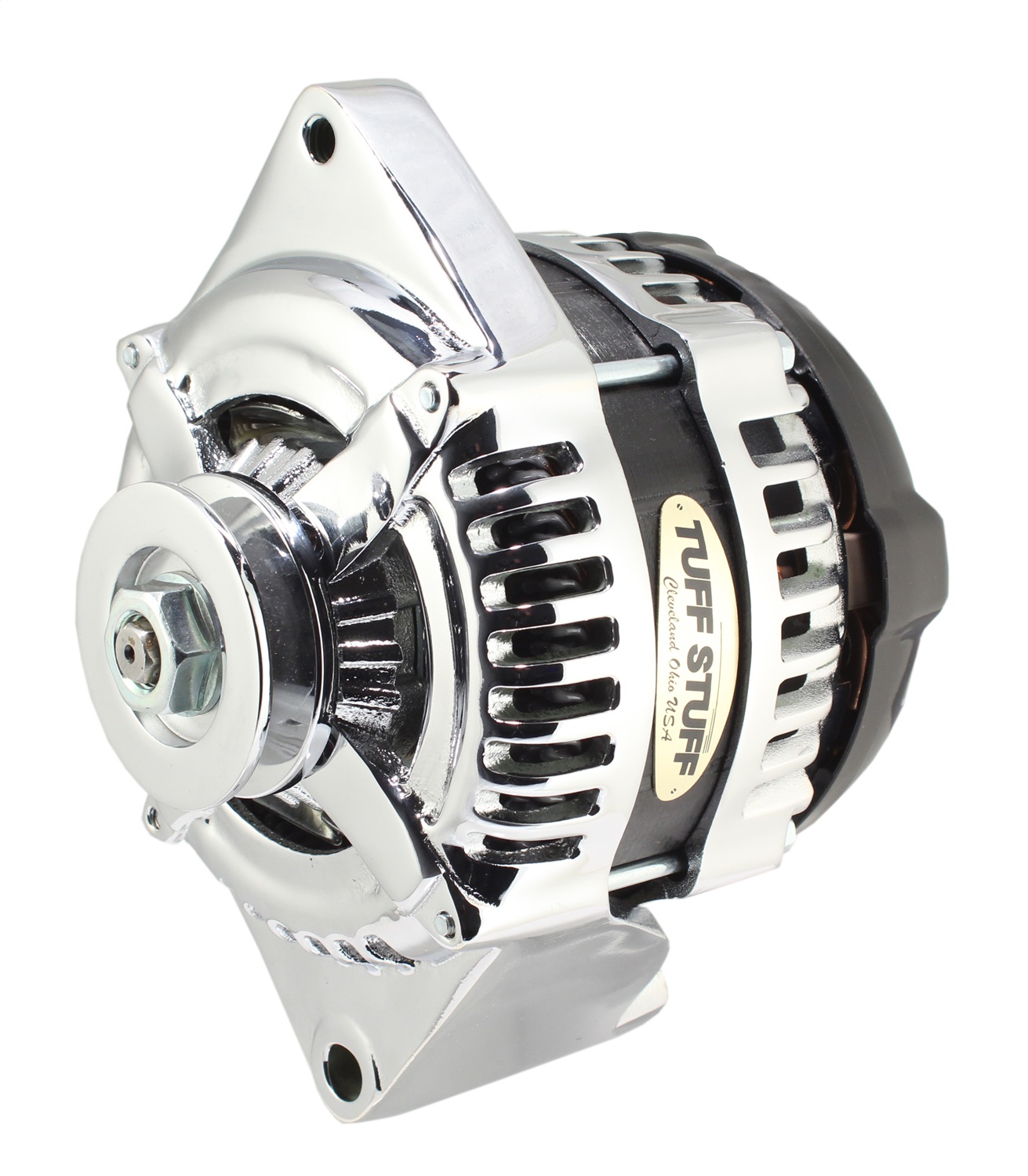 Tuff Stuff Performance Accessories 8441C1G1W - 225 MAX AMP Alternator 1 Groove 1 Wire Chrome
