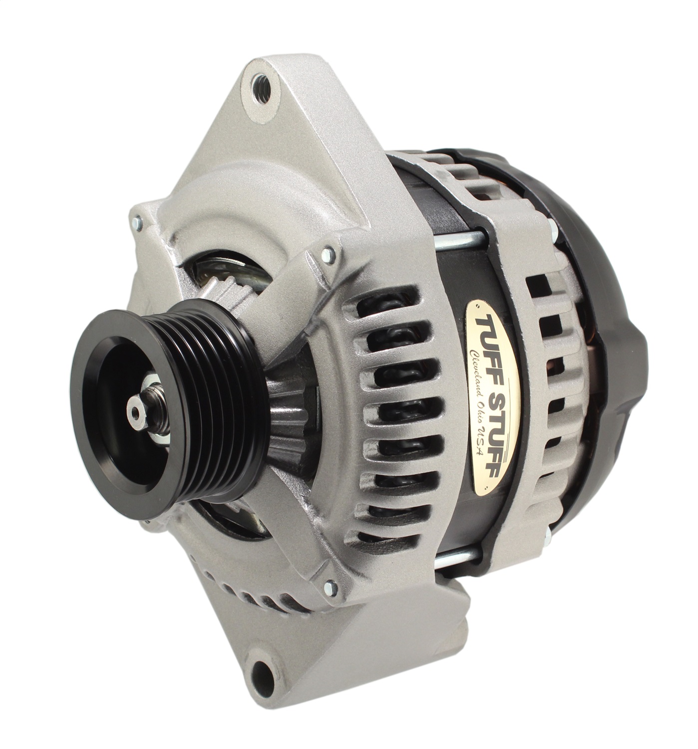 Tuff Stuff Performance Accessories 8441FC6G1W - 225 MAX AMP Alternator 6 Groove 1 Wire Cast