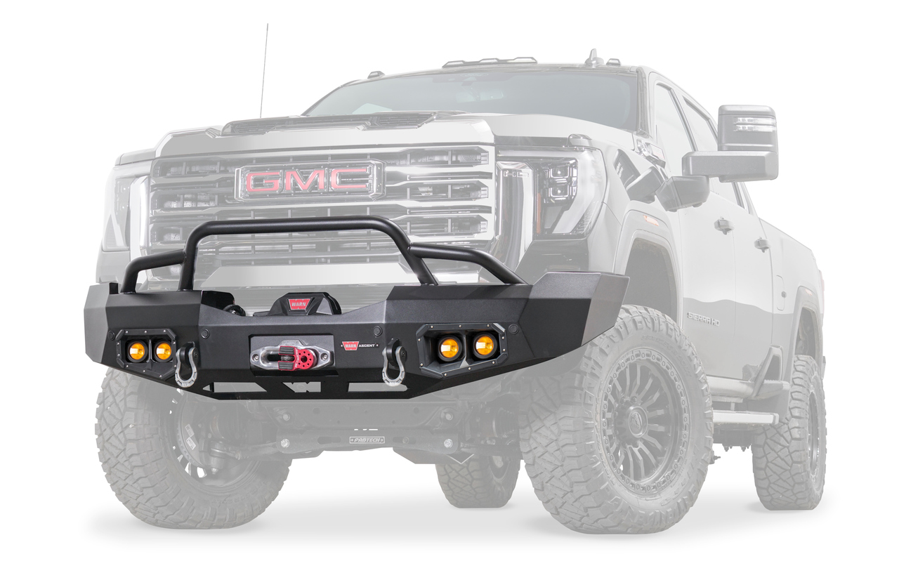 Warn 110945 - ASCENT BUMPER WITH PRERUNNER GUARD GMC SIERRA HD Warn 110945 - ASCENT BUMPER WITH PRERUNNER GUARD GMC SIERRA HD