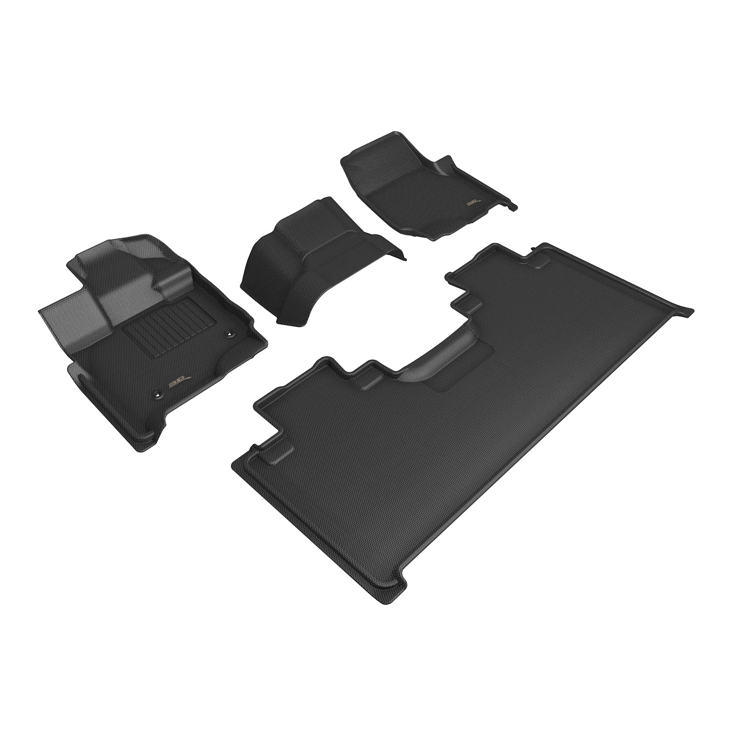 3D MAXpider L1FR16801509 - KAGU Floor Mat; Black; 4 pc.; 2 pc. Front Row; 2 pc. 2nd Row; 3D MAXpider L1FR16801509 - KAGU Floor Mat; Black; 4 pc.; 2 pc. Front Row; 2 pc. 2nd Row;