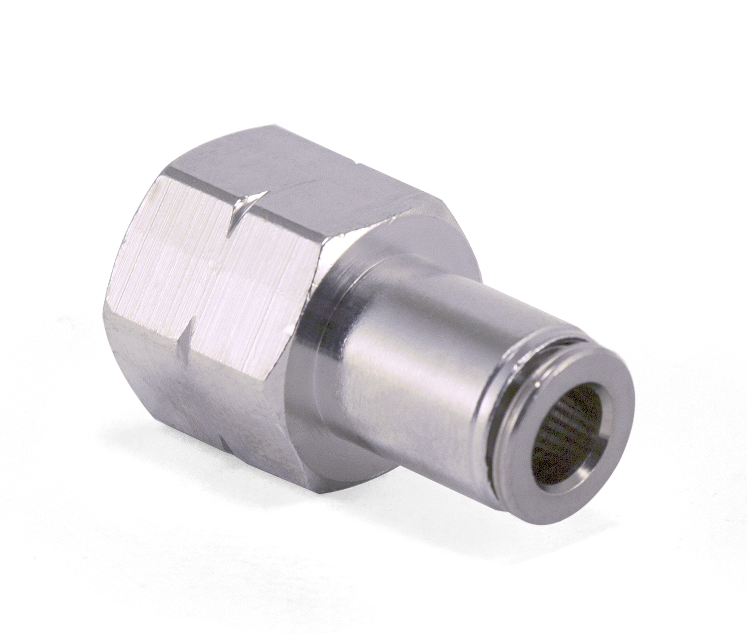 Air Lift 21869 - Straight - Female 1/4" FNPT x 1/4" Tube