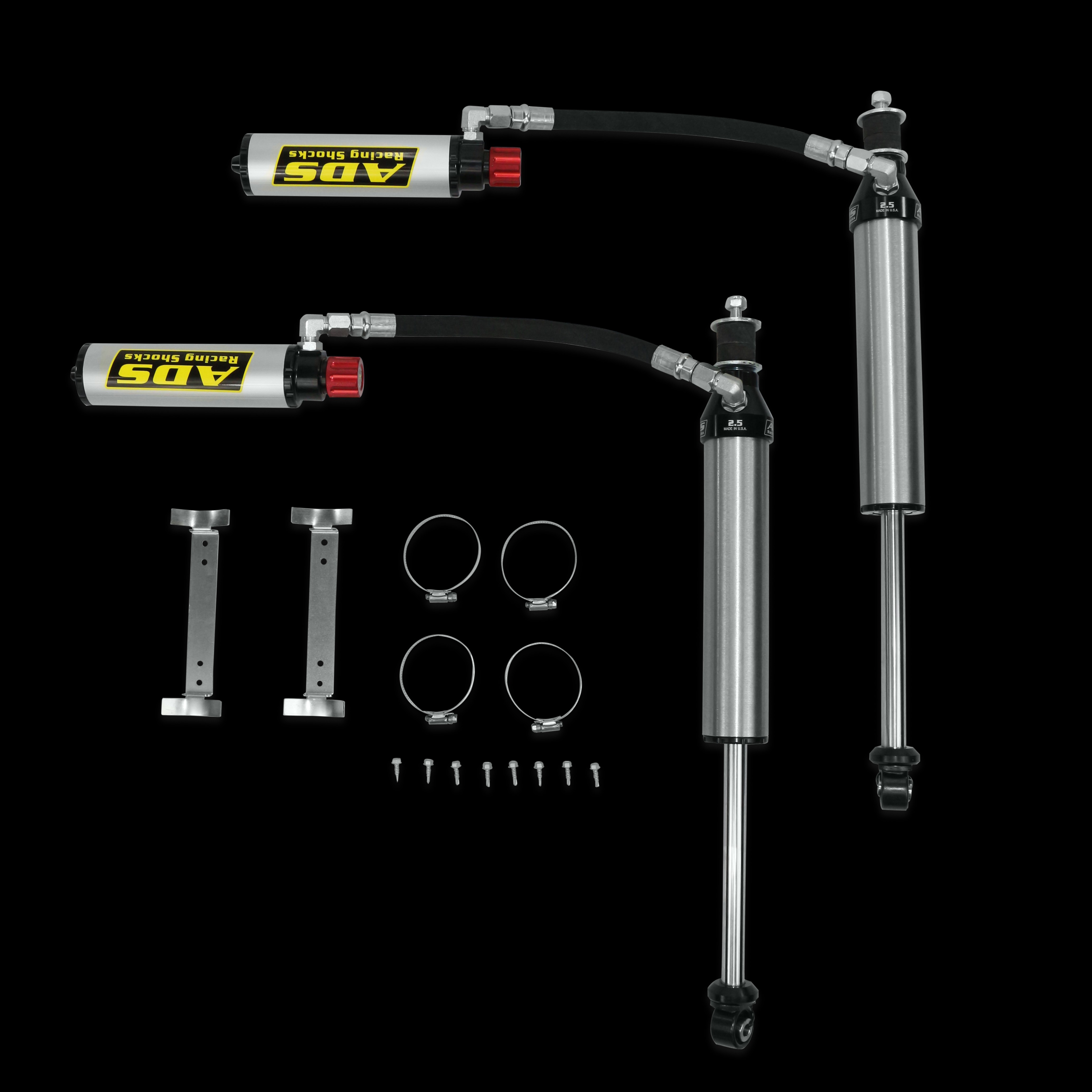 Arizona Desert Shocks 250-13RAM-RA0 - ADS Direct Fit 2.5" Adjustable Piggyback Race Shocks - Rear