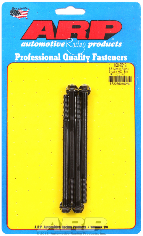 ARP 100-7513 - Merlin block, Brodix head SB  hex valve cover bolt kit