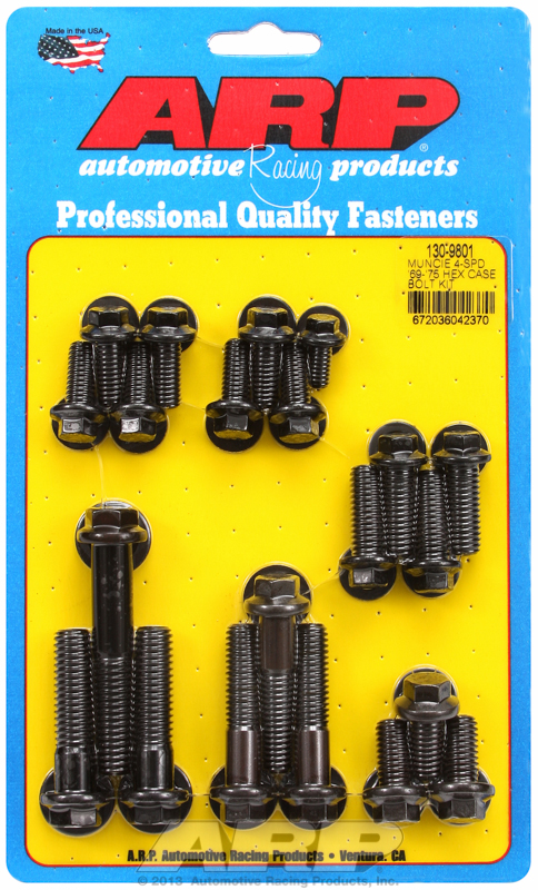 ARP 130-9801 - Muncie 4-spd '69-'75 hex trans case bolt kit ARP 130-9801 - Muncie 4-spd '69-'75 hex trans case bolt kit