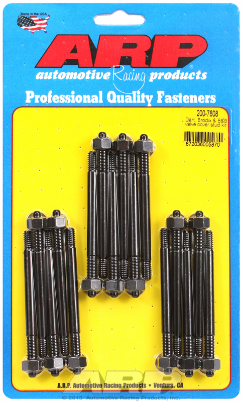 ARP 200-7608 - Dart Brodix & B&B valve cover stud kit