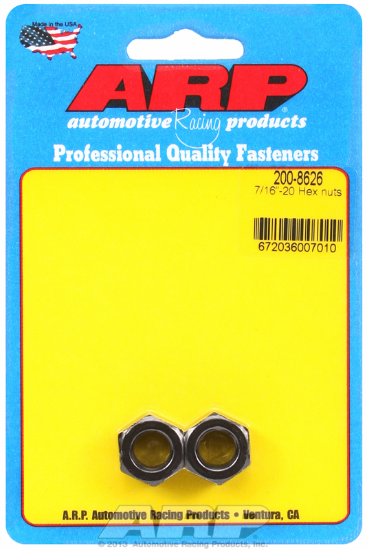 ARP 200-8626 - 7/16-20 Hex Nut Kit
