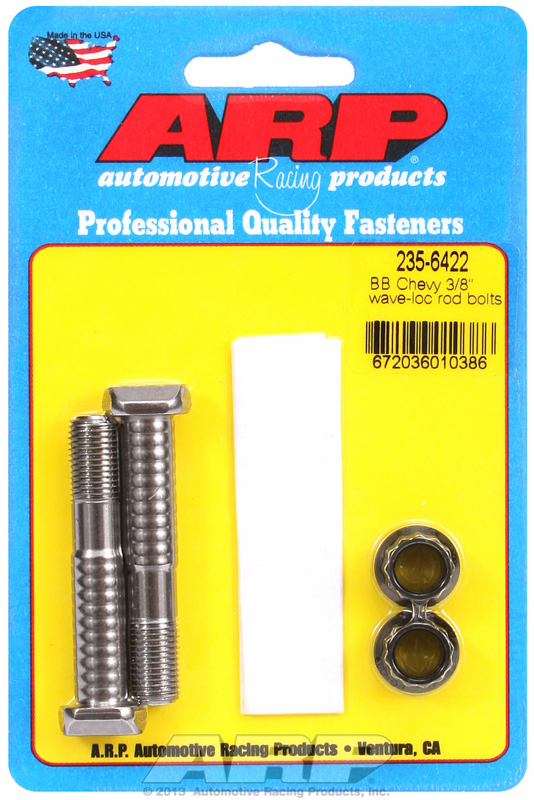 ARP 235-6422 - BB Chevy 3/8in pro wave-loc 2pk rod bolt kit