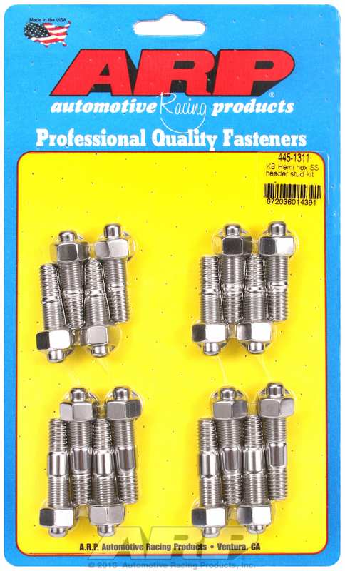 ARP 445-1311 - KB Hemi SS hex header stud kit ARP 445-1311 - KB Hemi SS hex header stud kit
