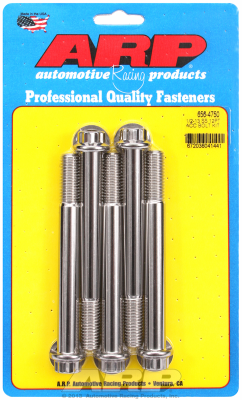 ARP 656-4750 - 1/2-13 x 4.750 12pt SS bolts