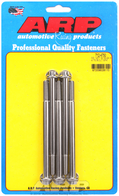 ARP 712-4750 - 5/16-24 x 4.750 12pt SS bolts ARP 712-4750 - 5/16-24 x 4.750 12pt SS bolts