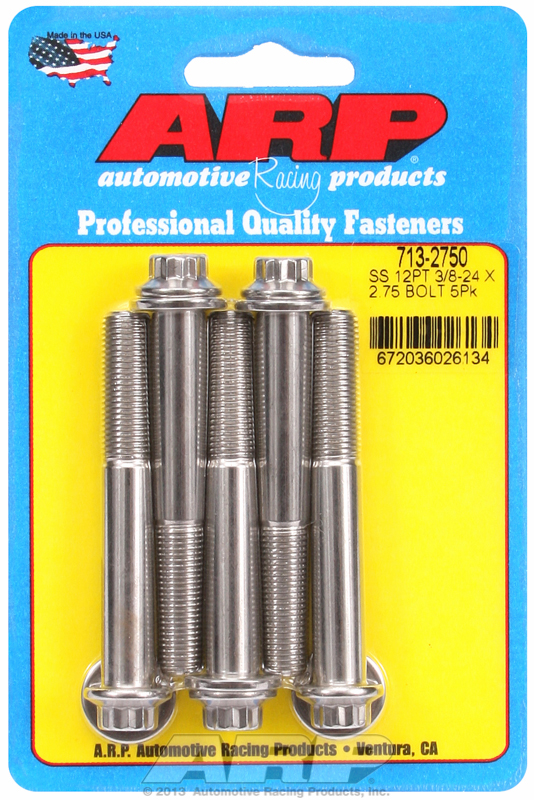 ARP 713-2750 - 3/8-24 x 2.750 12pt SS bolts ARP 713-2750 - 3/8-24 x 2.750 12pt SS bolts