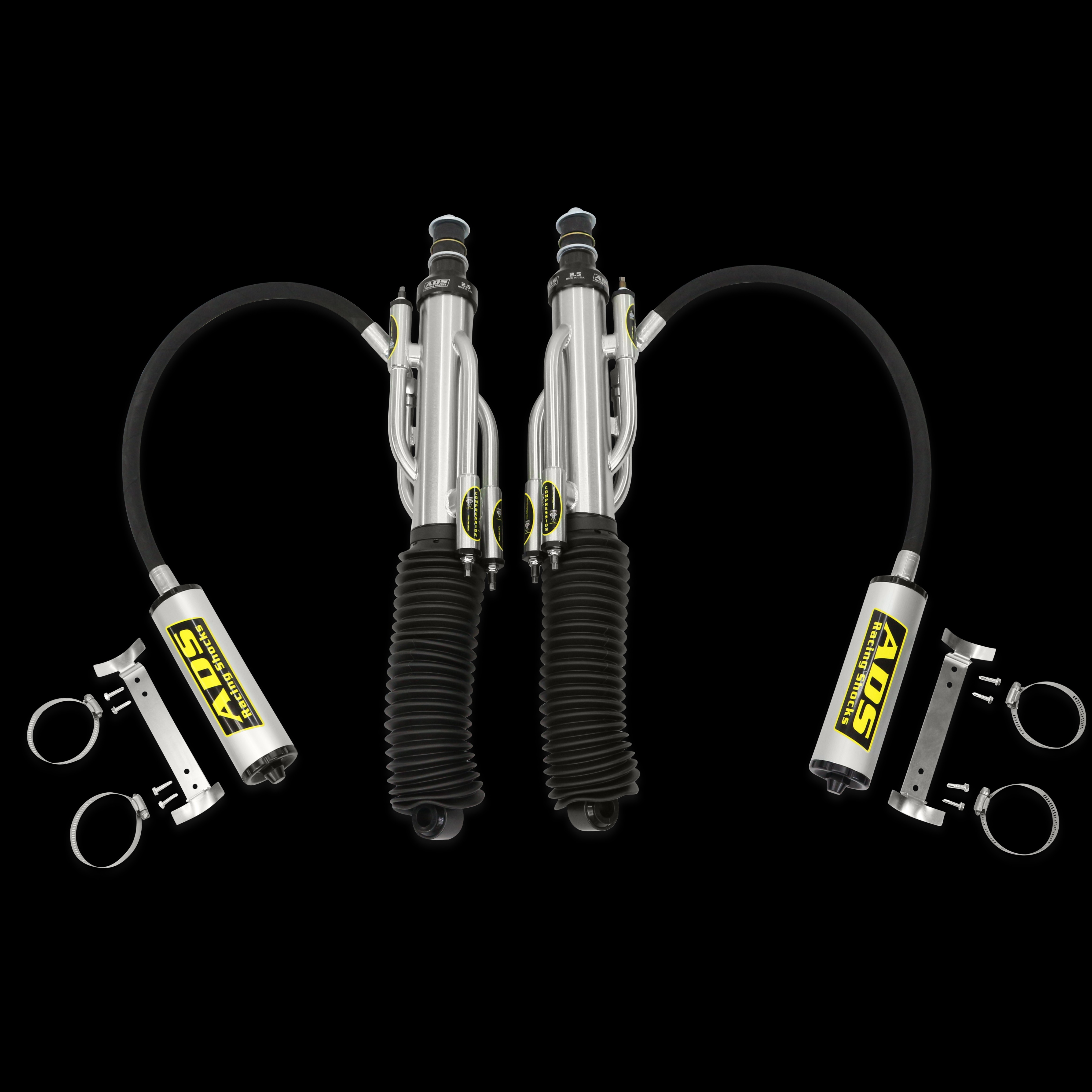 Arizona Desert Shocks 250-4RFJR-BP0 - ADS Direct Fit 2.5" 3-Tube Bypass Reservoir Race Shocks - Rear