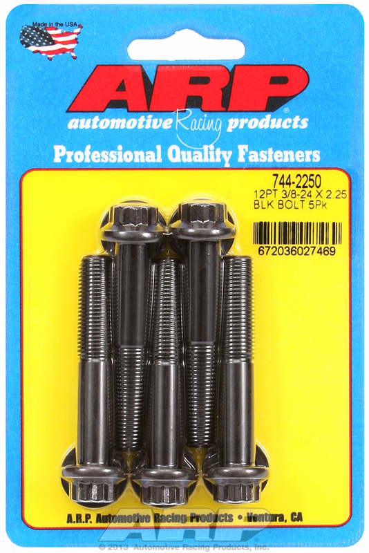 ARP 744-2250 - 3/8-24 x 2.250 12pt 7/16 wrenching black oxide bolts ARP 744-2250 - 3/8-24 x 2.250 12pt 7/16 wrenching black oxide bolts