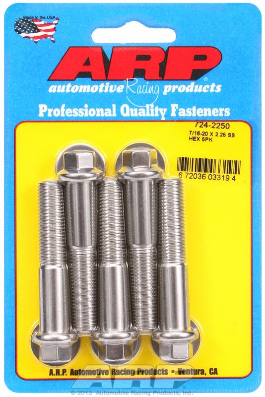 ARP 724-2250 - 7/16-20 x 2.250 hex SS bolts ARP 724-2250 - 7/16-20 x 2.250 hex SS bolts