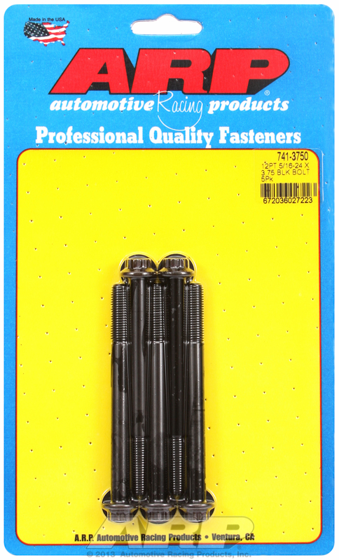 ARP 741-3750 - 5/16-24 x 3.750 12pt black oxide bolts ARP 741-3750 - 5/16-24 x 3.750 12pt black oxide bolts