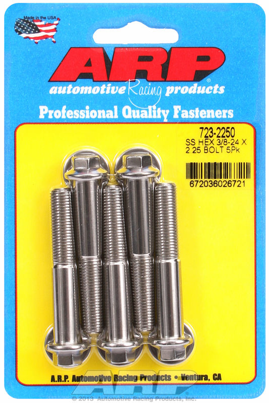 ARP 723-2250 - 3/8-24 x 2.250 hex SS bolts ARP 723-2250 - 3/8-24 x 2.250 hex SS bolts