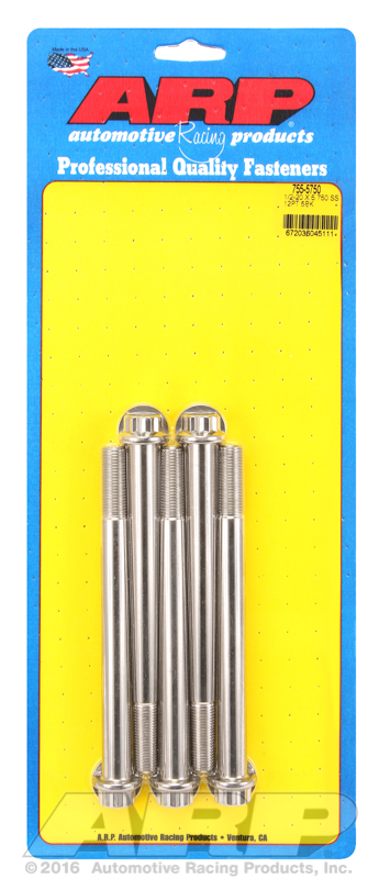 ARP 755-5750 - 1/2-20 x 5.750 12pt SS bolts ARP 755-5750 - 1/2-20 x 5.750 12pt SS bolts