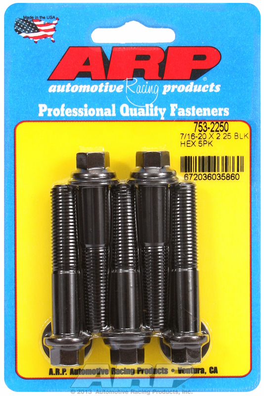 ARP 753-2250 - 7/16-20 x 2.250 hex black oxide bolts ARP 753-2250 - 7/16-20 x 2.250 hex black oxide bolts
