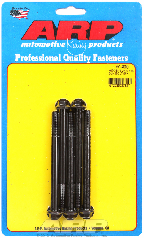 ARP 751-4000 - 5/16-24 x 4.000 hex black oxide bolts ARP 751-4000 - 5/16-24 x 4.000 hex black oxide bolts