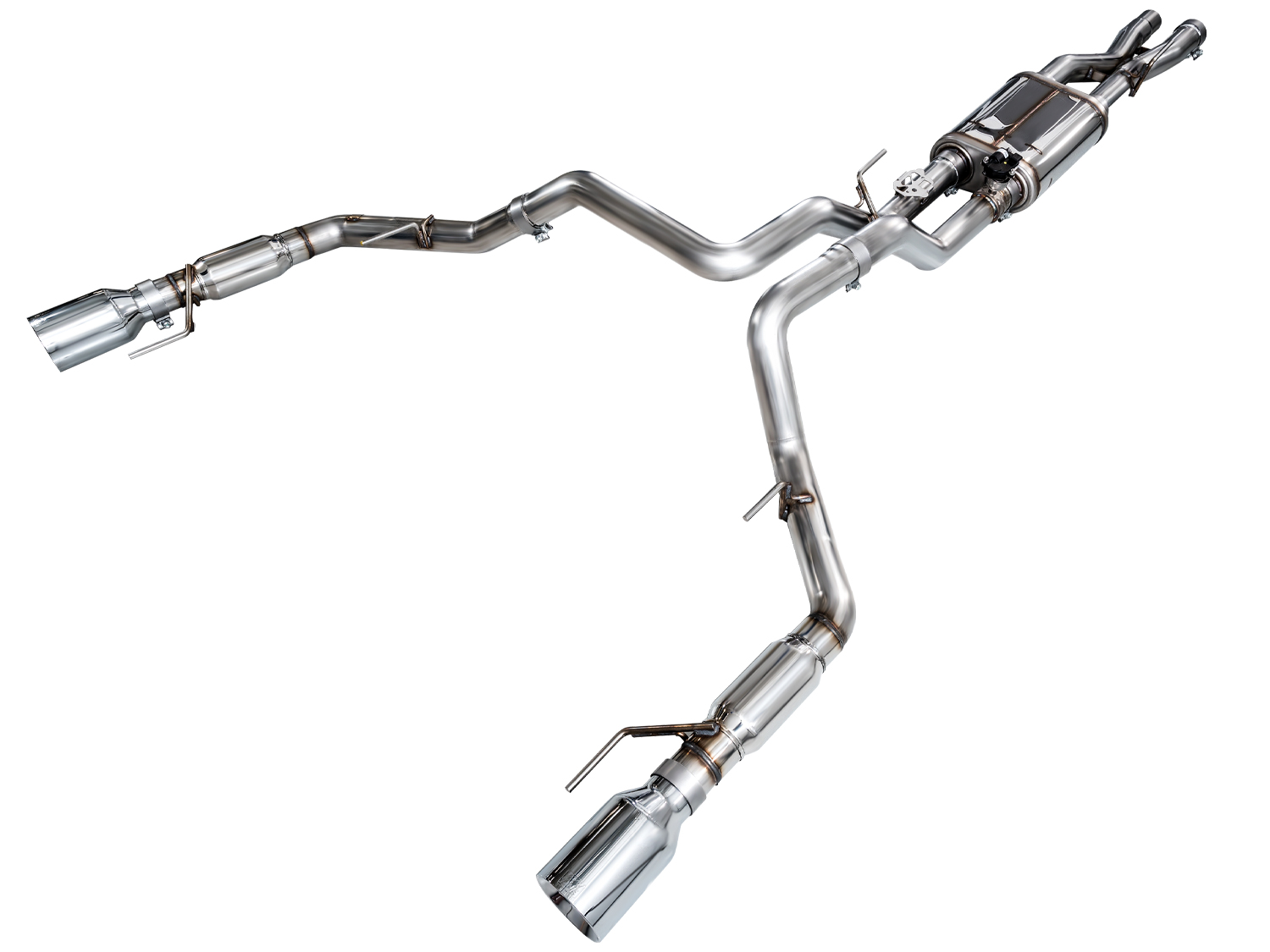 AWE 3025-32356 - Gen 3 Raptor SwitchPath Exhaust  - Chrome Silver Tips