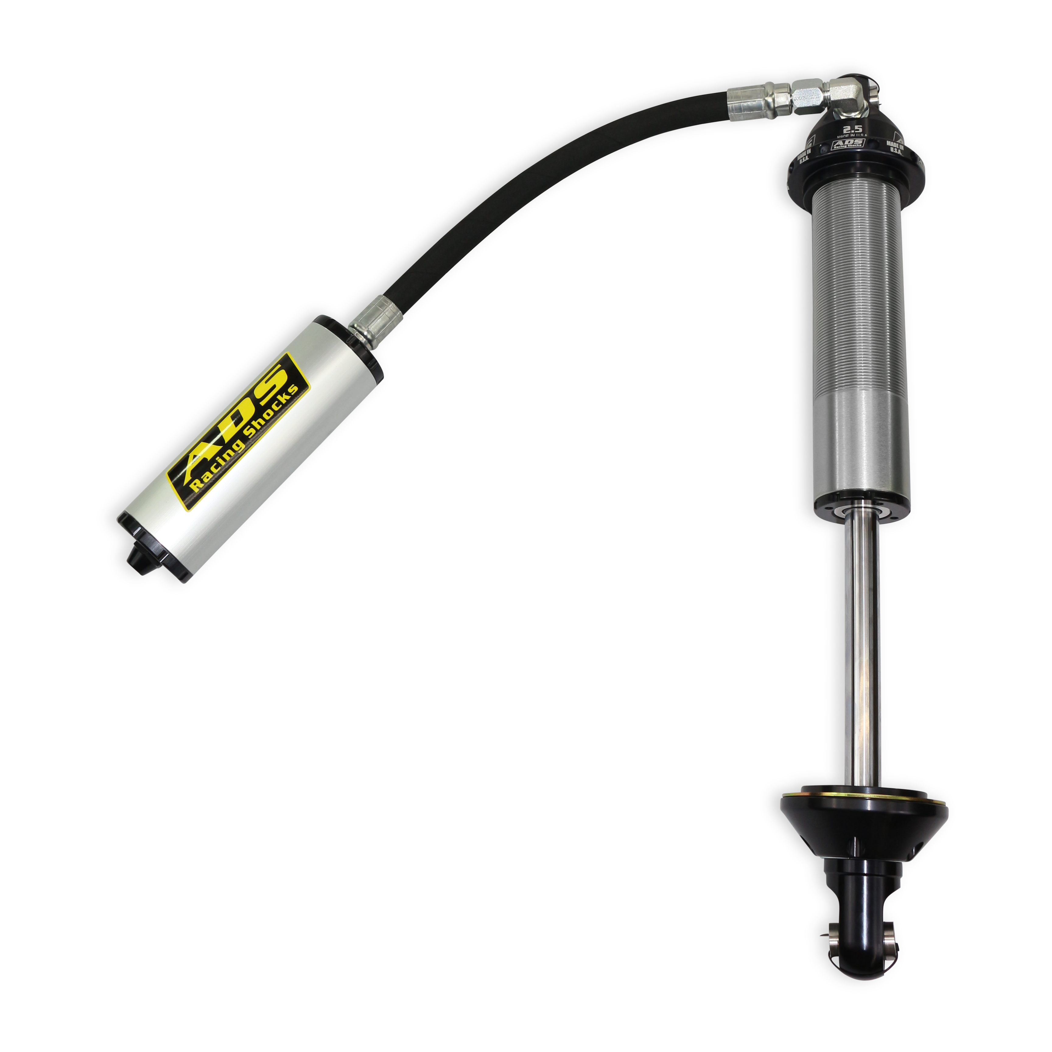 Arizona Desert Shocks 250-COS08-1A9 - ADS Race 2.5" Adjustable Reservoir Coilover - 90 Degree - Extended Rod End Arizona Desert Shocks 250-COS08-1A9 - ADS Race 2.5" Adjustable Reservoir Coilover - 90 Degree - Extended Rod End