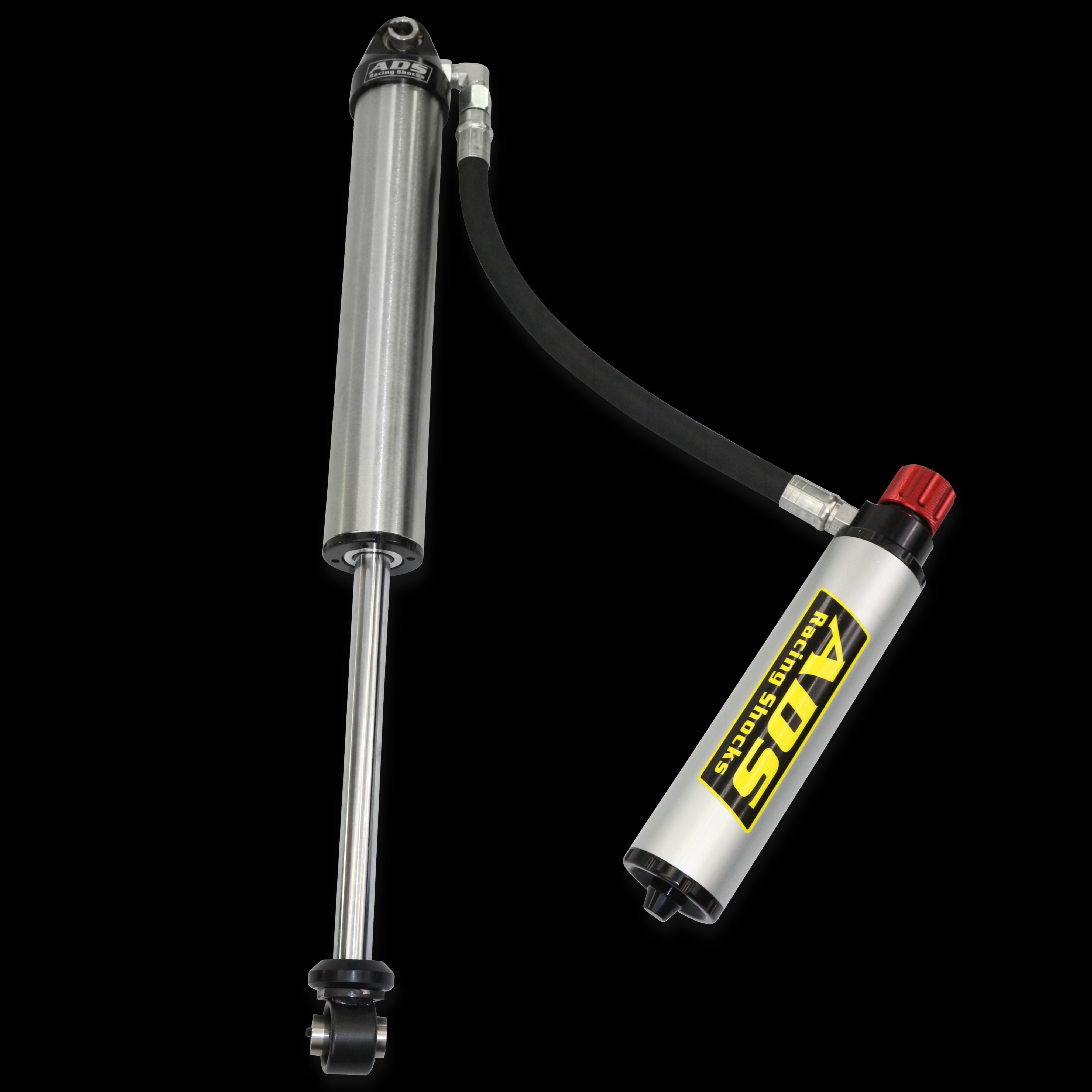 Arizona Desert Shocks 250-SBR10-A90 - ADS Race 2.5" Smooth Body Adjustable Remote Reservoir Shock - 90 Degree