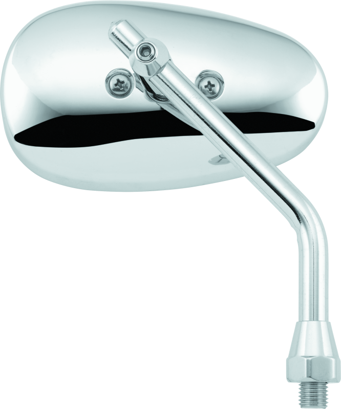 BikeMaster 601142 - Universal Cruiser Mirror 10mm - Each -Chrome