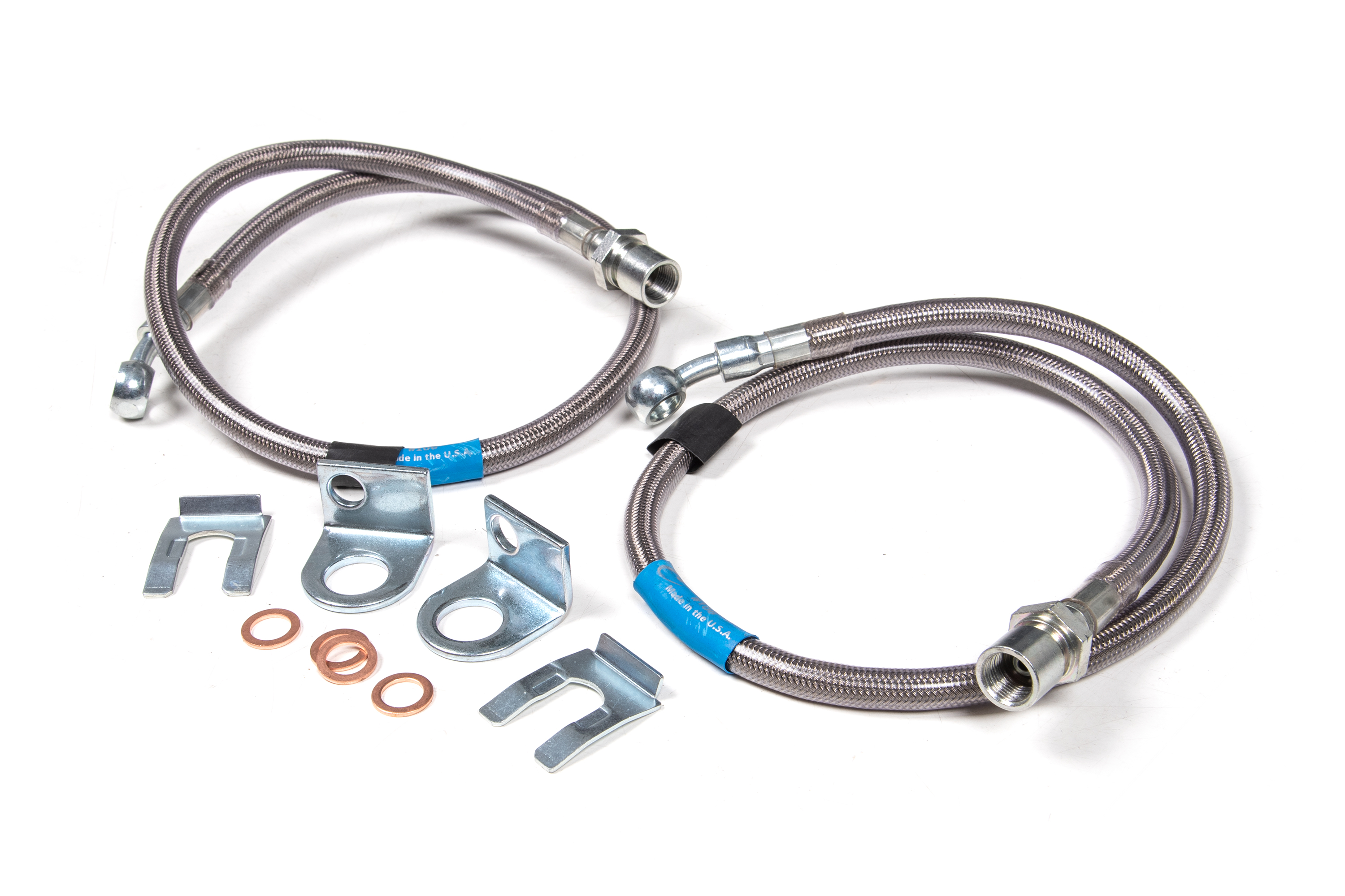 BDS Suspension BDS101002 - Front Brake Line Set - Stainless Steel - Fits 6 Inch Lift - Chevy/GMC Truck and SUV (07-18)