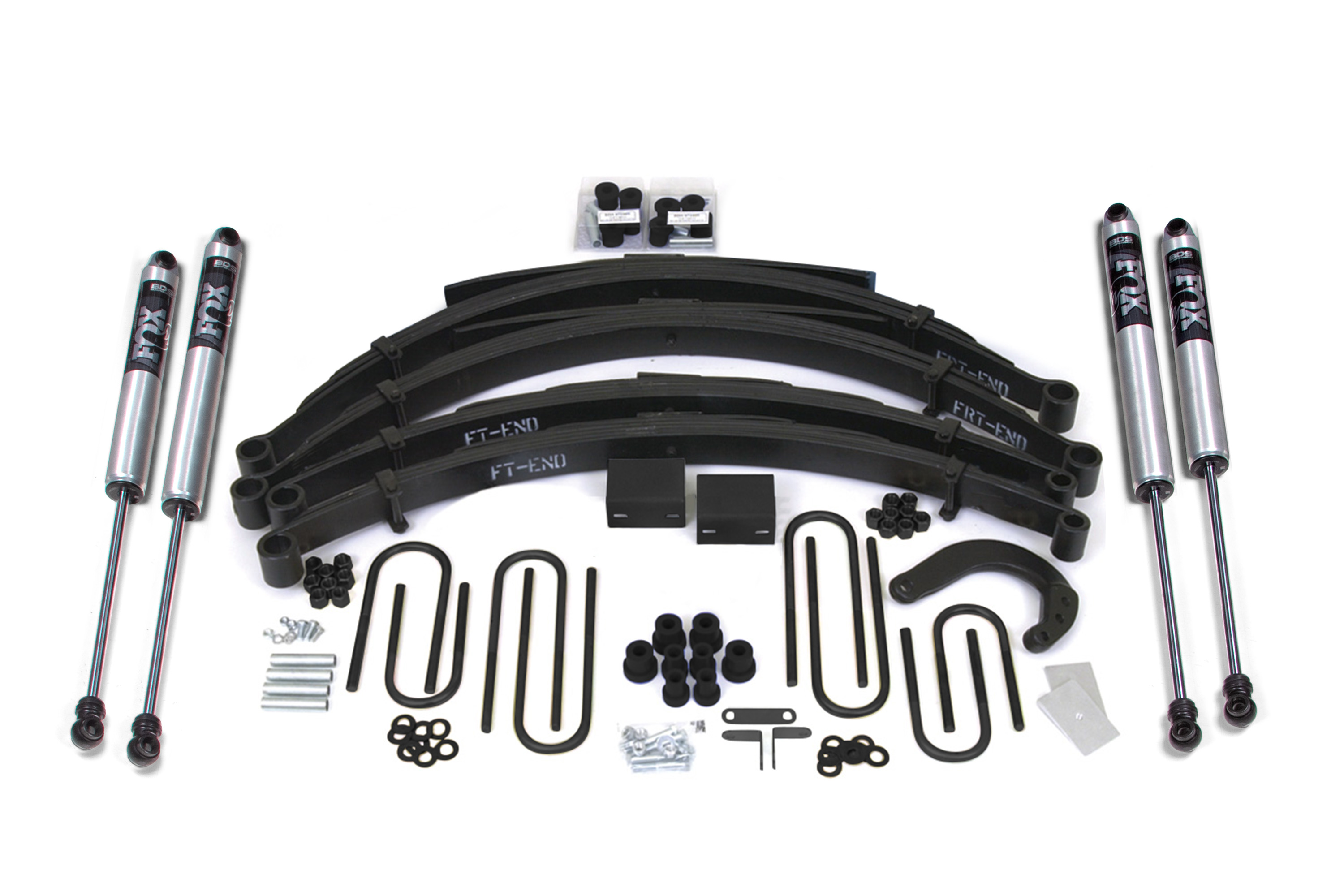 BDS Suspension BDS114FS - 4 Inch Lift Kit Rear Leaf Springs Chevy/GMC 3/4 Ton Truck/Suburban 73-76 4WD With Fox 2.0 Shocks