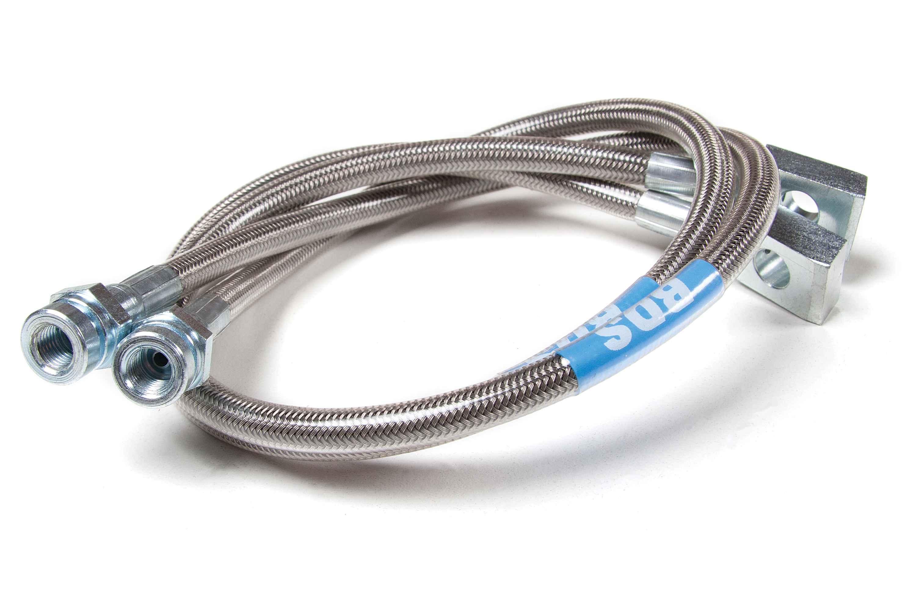 BDS Suspension BDS104001 - Front Brake Line Set - Stainless Steel - Fits 3-6.5 Inch Lift - Jeep Wrangler YJ (87-95)- TJ (97-06)- and Cherokee XJ (84-01)