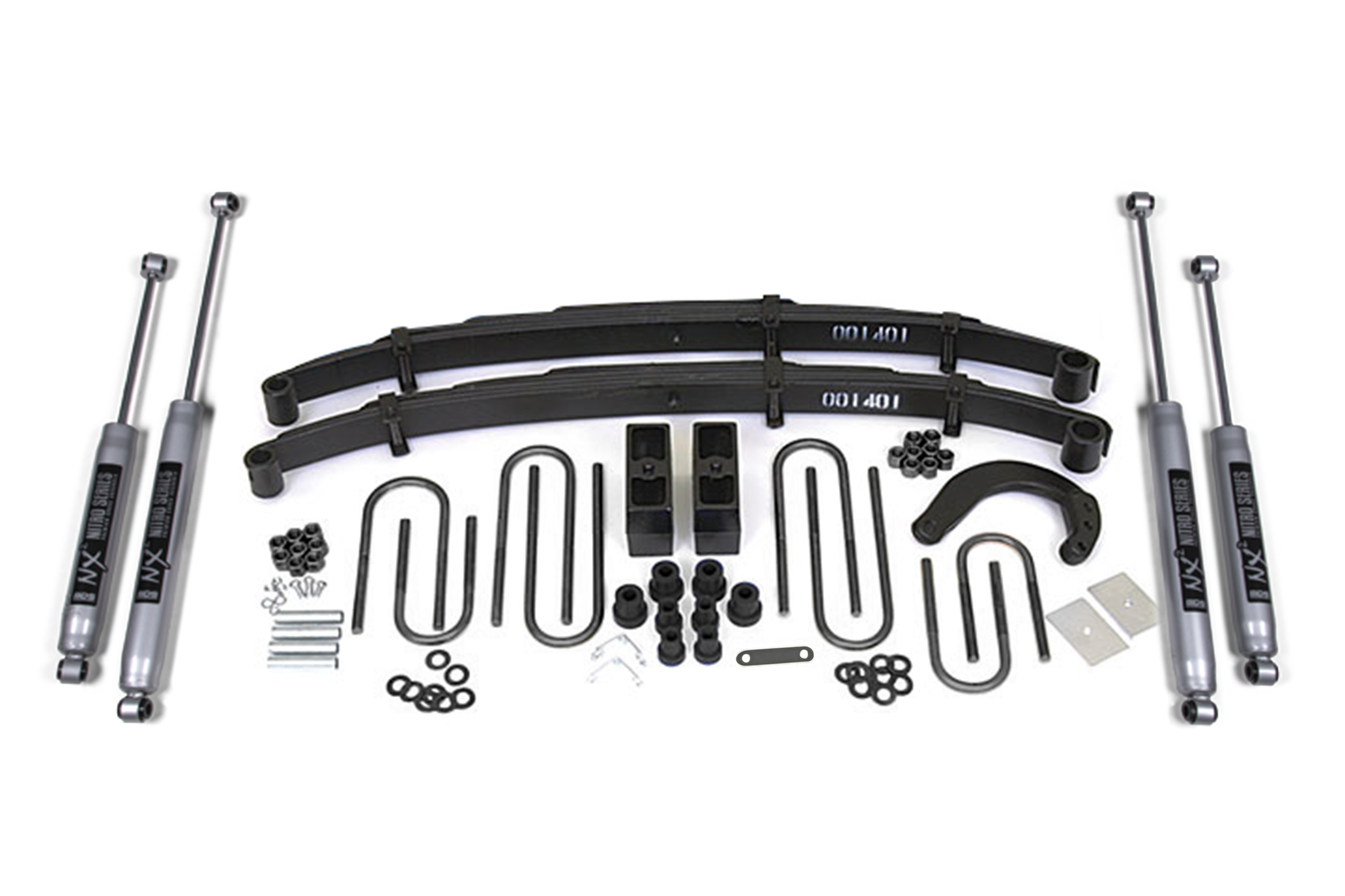 BDS Suspension BDS123H - 4 Inch Lift Kit Chevy/GMC 1/2 Ton Truck/SUV 77-87 4WD 4 Inch Block W/NX2 Nitro Shocks