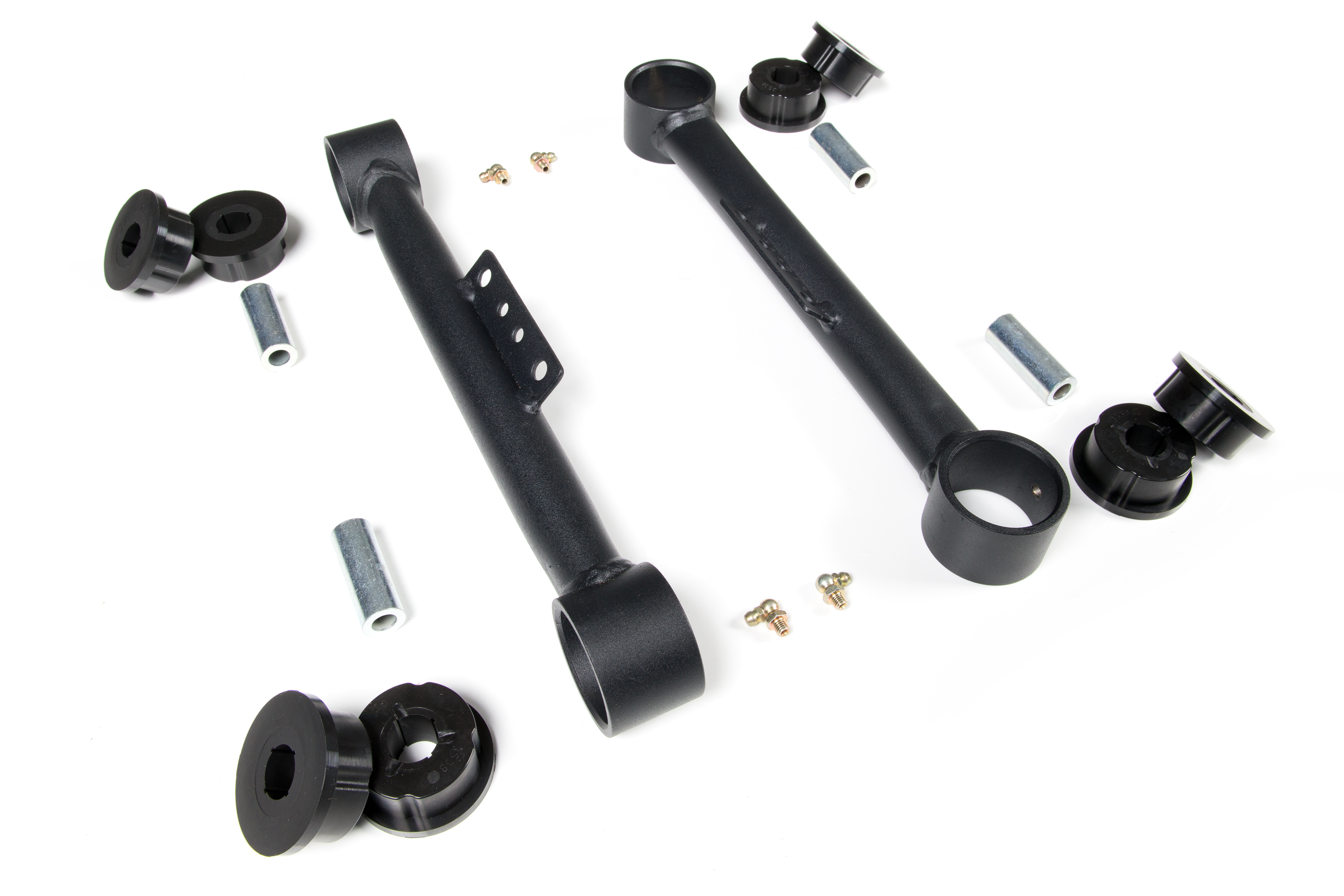 BDS Suspension BDS124445 - Fixed Control Arms - Rubber Bushing - Rear Upper - Jeep Wrangler TJ (97-06) and Grand Cherokee ZJ (93-98) BDS Suspension BDS124445 - Fixed Control Arms - Rubber Bushing - Rear Upper - Jeep Wrangler TJ (97-06) and Grand Cherokee ZJ (93-98)