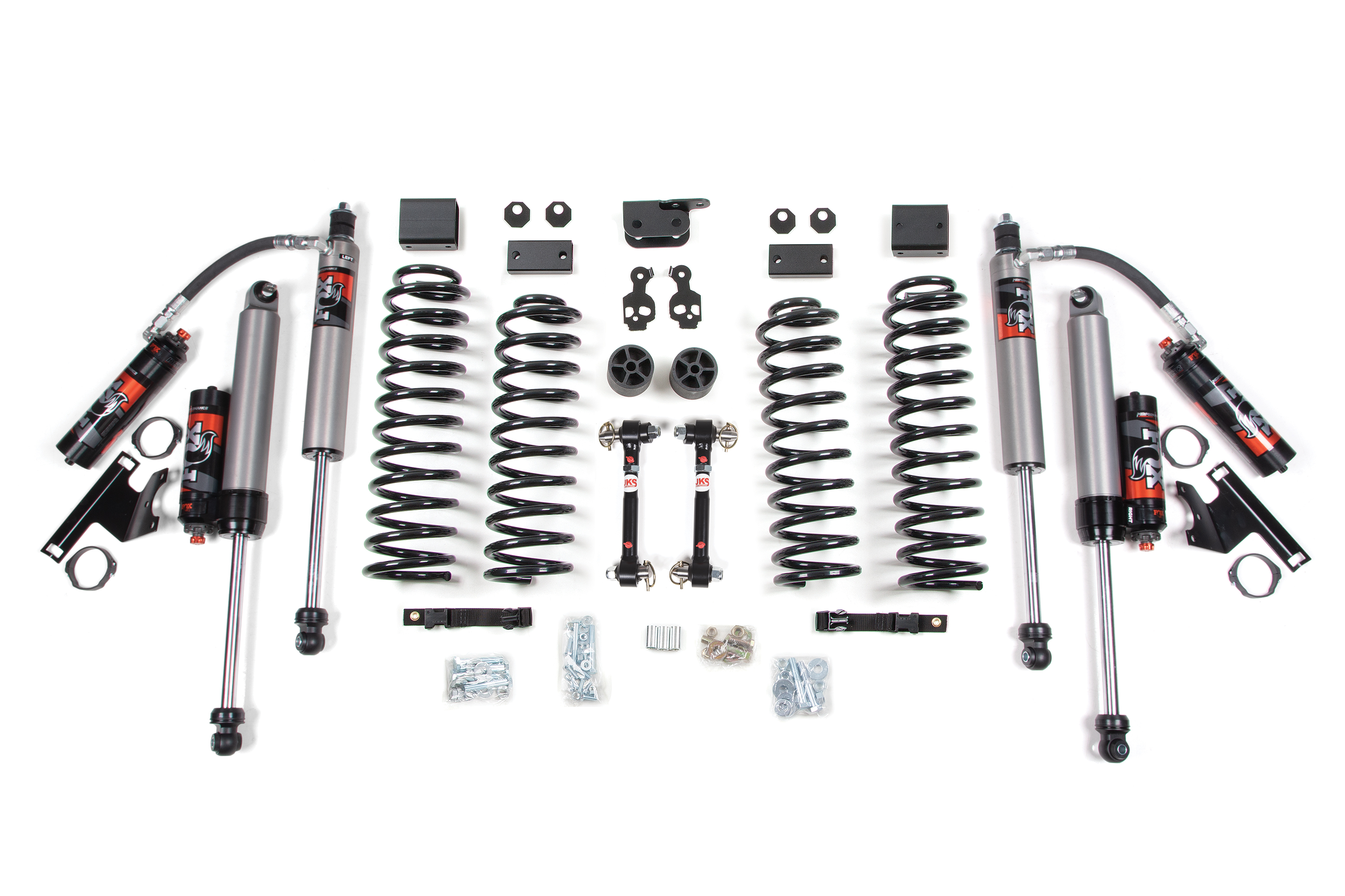 BDS Suspension BDS1411FPE - 3 Inch Lift Kit Jeep Wrangler JK 07-11 4-Door Sway Bar Disconnects Fox 2.5 Performance Elite Shocks BDS Suspension BDS1411FPE - 3 Inch Lift Kit Jeep Wrangler JK 07-11 4-Door Sway Bar Disconnects Fox 2.5 Performance Elite Shocks