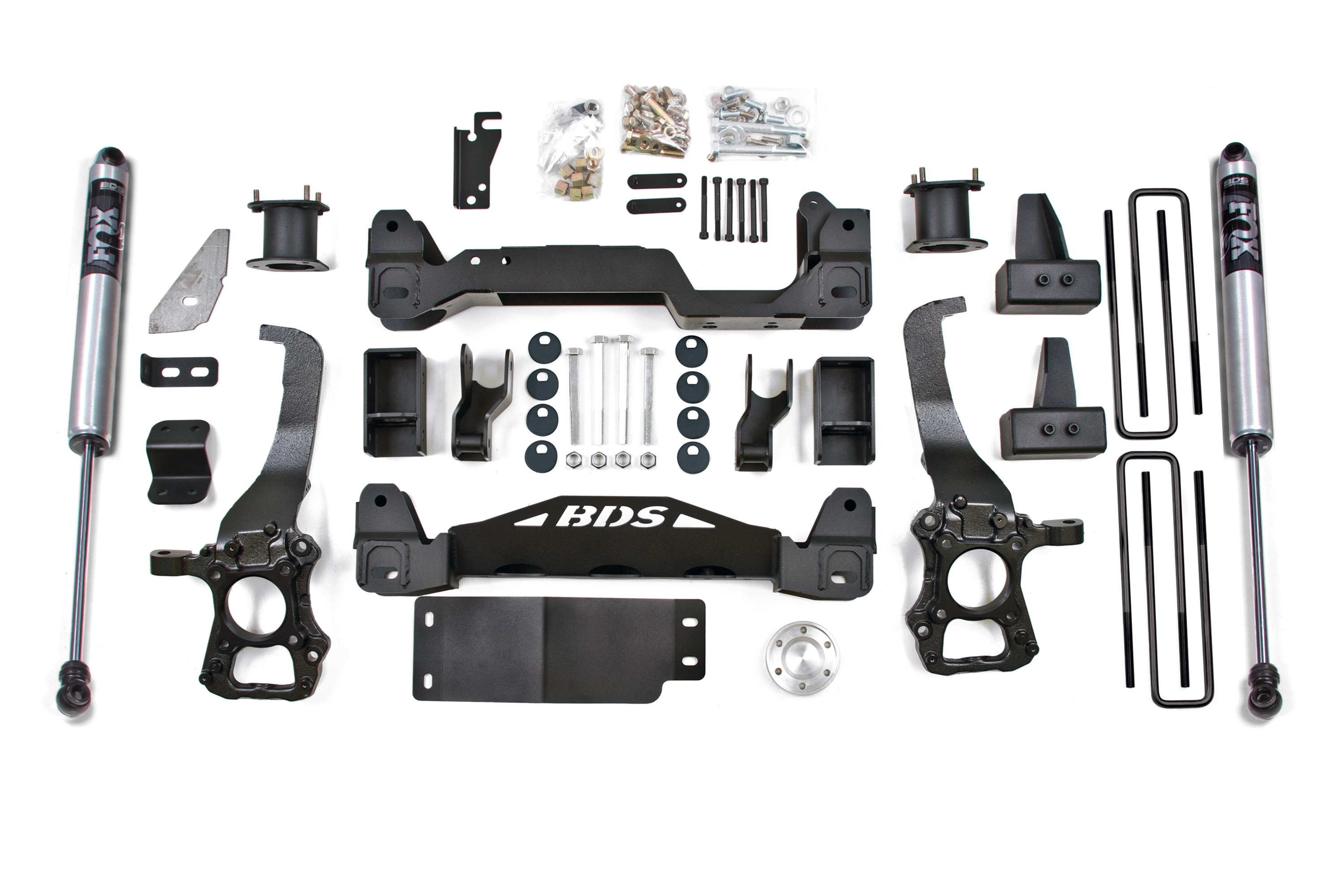 BDS Suspension BDS1502FS - 4 Inch Lift Kit Ford F150 2014 4WD 4 inch Block Kit Fox 2.0 Performance Shocks