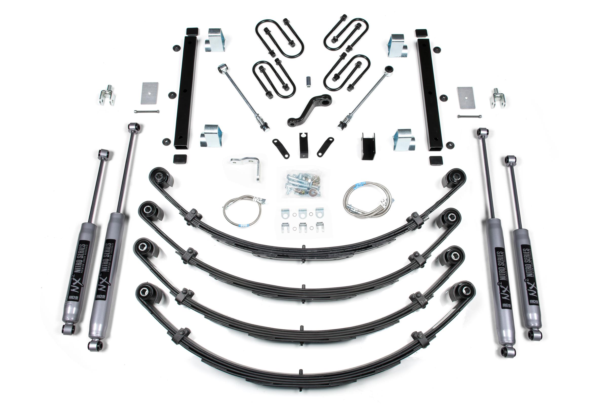BDS Suspension BDS1431H - 5 Inch Lift Kit Jeep Wrangler YJ 87-95 NX2 Nitro Shocks