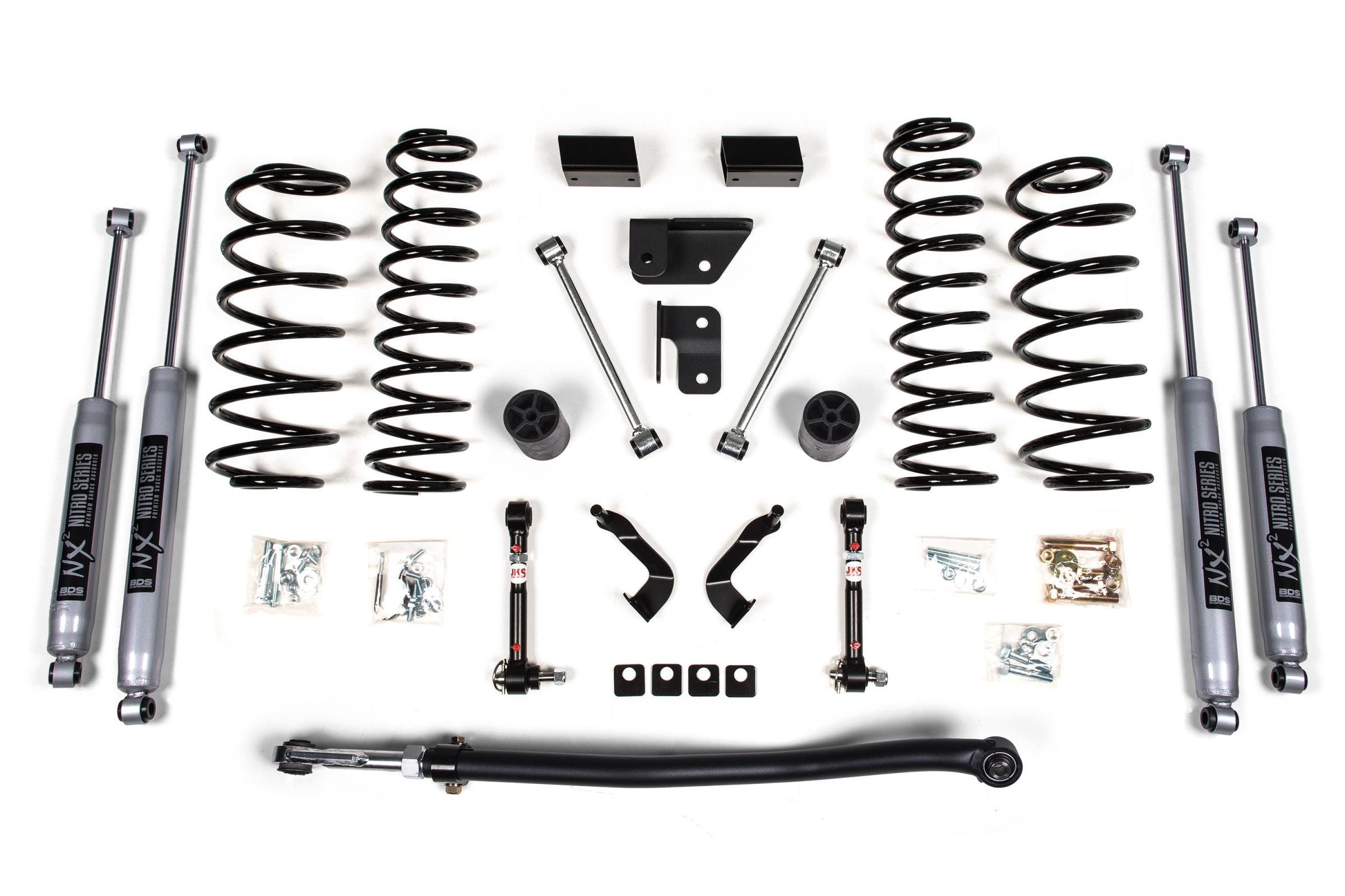 BDS Suspension BDS1437H - 3 Inch Lift Kit Jeep Wrangler JL 18-25 4-Door NX2 Nitro Shocks