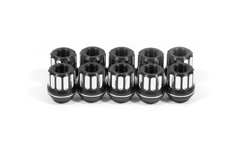 BMR LNK023 - 97-19 Chevrolet Corvette C5/C6/C7 Lug Nut Kit 12mm x 1.50 RH Conical 12-pt Alum Set of 10