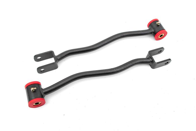 BMR LTA629H - 08-14 Cadillac CTS-V 2nd Gen Lower Trailing Arms Non-Adjustable Poly Bushings - Black Hammertone