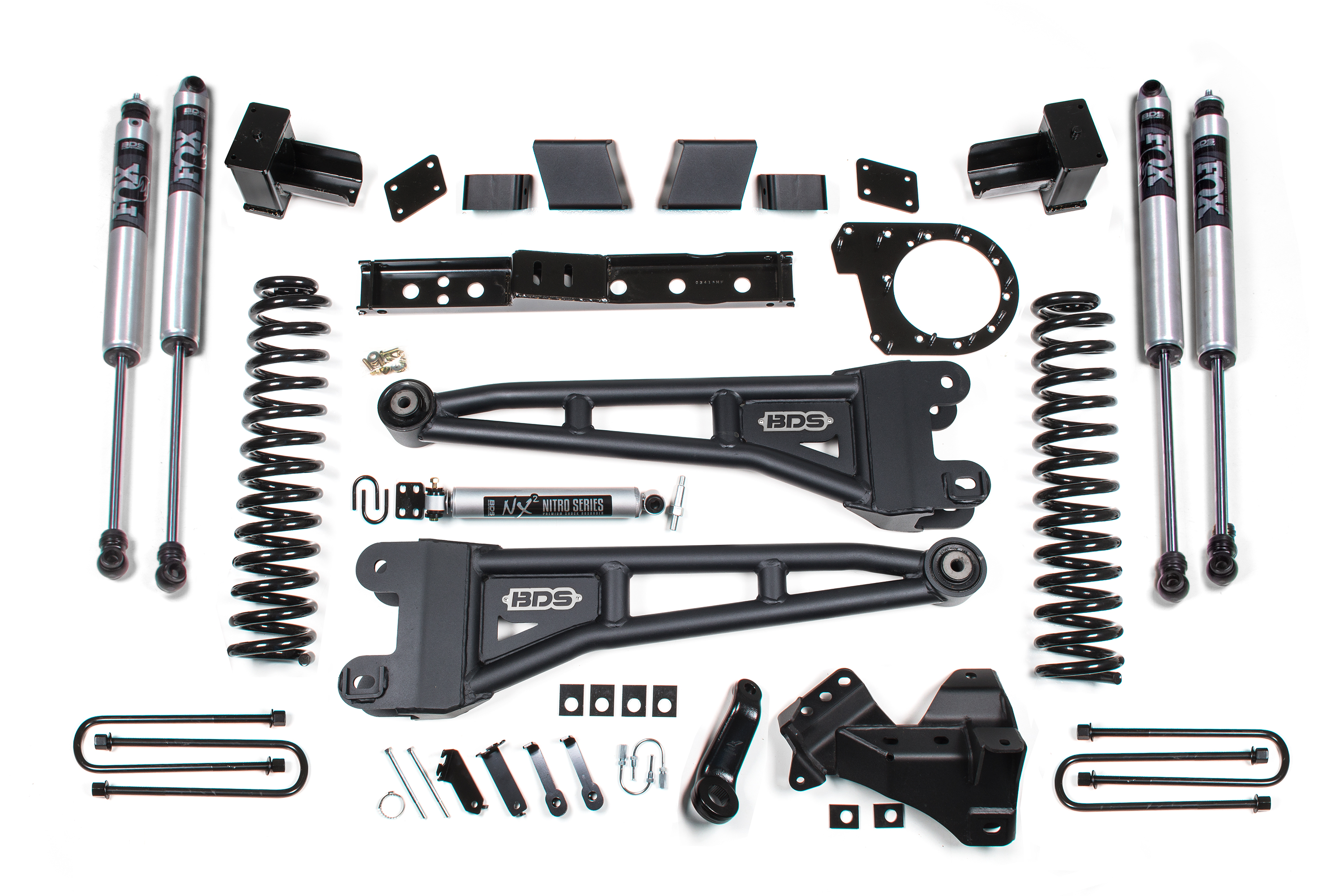 BDS Suspension BDS1581FS - 6 Inch Lift Kit w/ Radius Arm Ford F250/F350 Super Duty 17-19 4WD Diesel 5 Inch Block 3 Leaf Main Fox 2.0 Performance Shocks BDS Suspension BDS1581FS - 6 Inch Lift Kit w/ Radius Arm Ford F250/F350 Super Duty 17-19 4WD Diesel 5 Inch Block 3 Leaf Main Fox 2.0 Performance Shocks