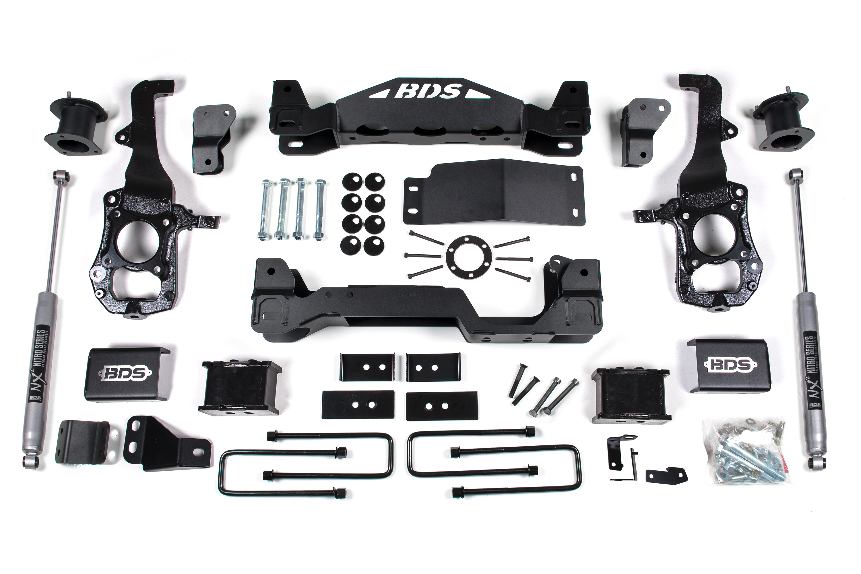 BDS Suspension BDS1579H - 6 Inch Lift Kit Ford F150 21-25 4WD 5 Inch Block NX2 Nitro Shocks